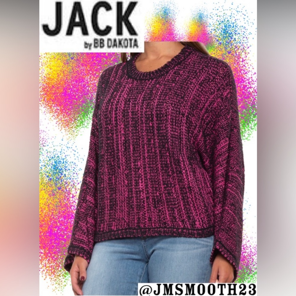 🛑CLEARANCE‼️ 🆕 Jack by BB Dakota Slide Right pink & black relaxed fit